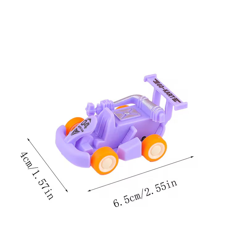 Mini Pull-Back Racing Kart Toy Car for Kids – Multiple Colors & Designs