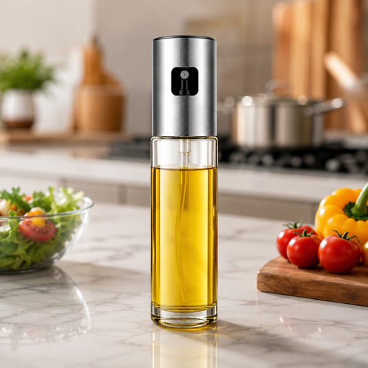 100ML Oil Sprayer Bottle – Olive Oil & Vinegar Mister for Cooking, BBQ & Air Fryer