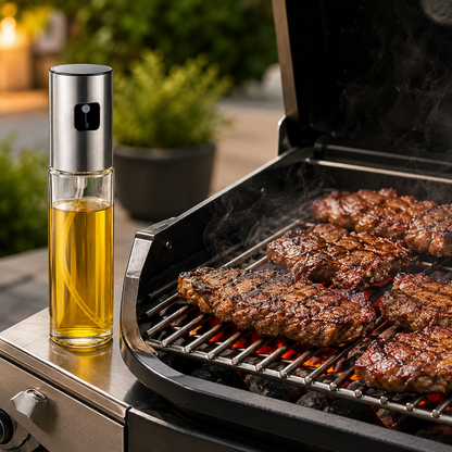 100ML Oil Sprayer Bottle – Olive Oil & Vinegar Mister for Cooking, BBQ & Air Fryer