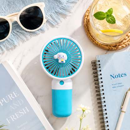3 Mode Portable Mini Handheld Fan – Cute USB Rechargeable Cooling Fan