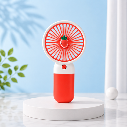 3 Mode Portable Mini Handheld Fan – Cute USB Rechargeable Cooling Fan