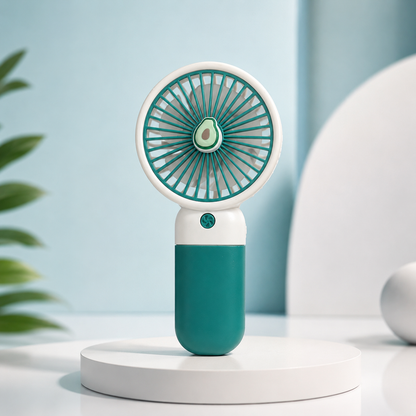 3 Mode Portable Mini Handheld Fan – Cute USB Rechargeable Cooling Fan