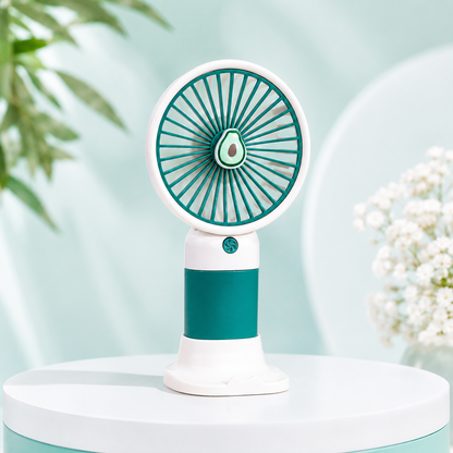 3 Mode Portable Mini Handheld Fan – Cute USB Rechargeable Cooling Fan