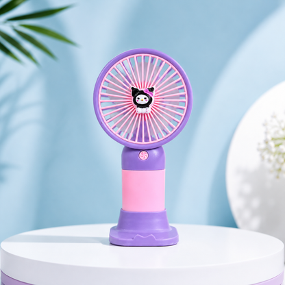 3 Mode Portable Mini Handheld Fan – Cute USB Rechargeable Cooling Fan
