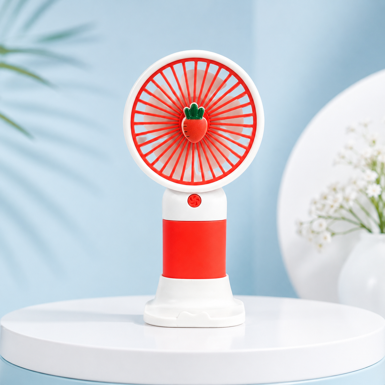 3 Mode Portable Mini Handheld Fan – Cute USB Rechargeable Cooling Fan