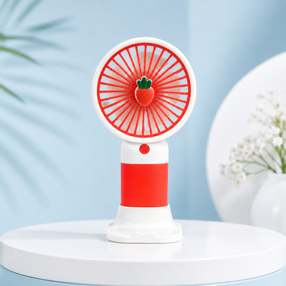 3 Mode Portable Mini Handheld Fan – Cute USB Rechargeable Cooling Fan