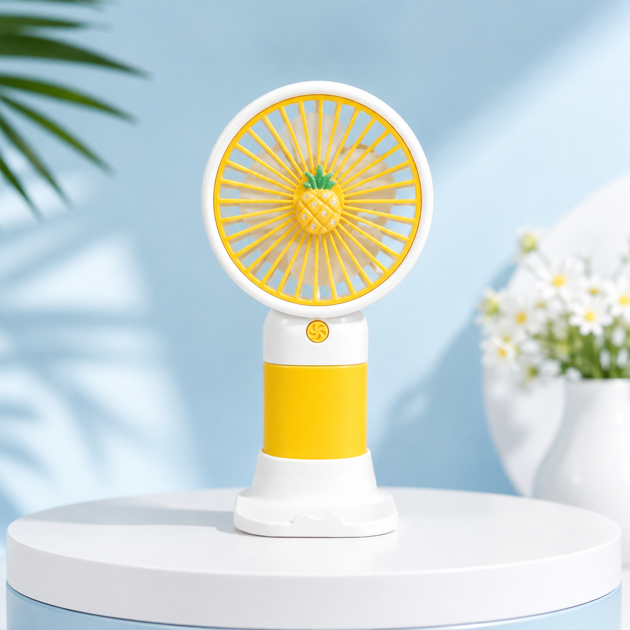 3 Mode Portable Mini Handheld Fan – Cute USB Rechargeable Cooling Fan