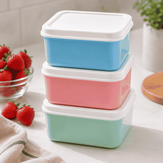 Karobix Pastel Food Storage Container Set 3 Pack