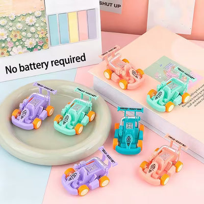 Mini Pull-Back Racing Kart Toy Car for Kids – Multiple Colors & Designs