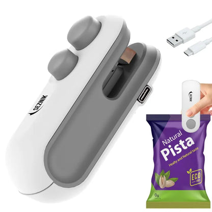Mini Rechargeable Bag Sealing Machine – Portable Heat Sealer for Plastic Bags & Food Storage – USB Rechargeable Sealer