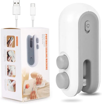 Mini Rechargeable Bag Sealing Machine – Portable Heat Sealer for Plastic Bags & Food Storage – USB Rechargeable Sealer