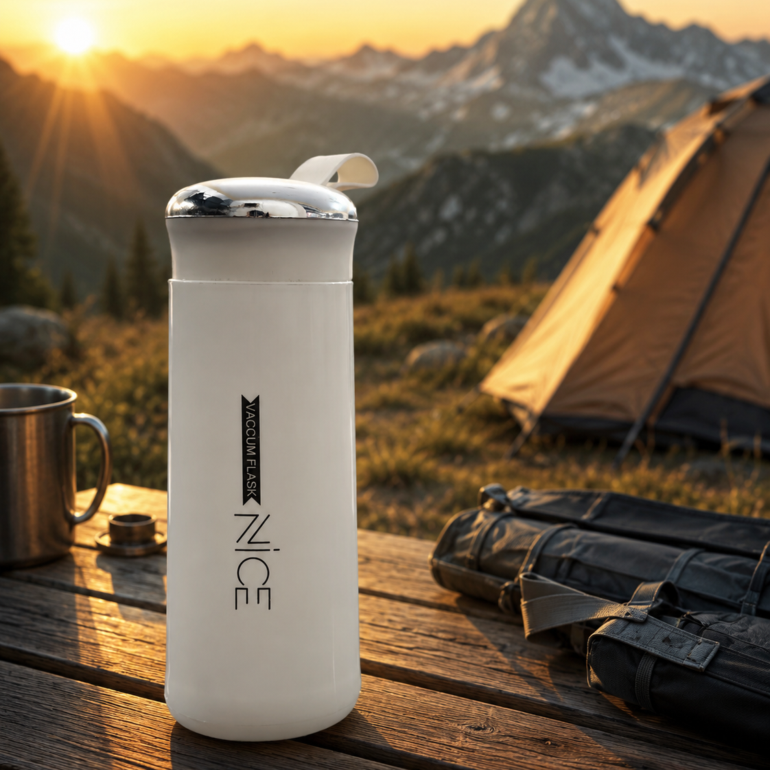 400ML Nice Portable Hot & Cold Water Bottle with Carry Strap