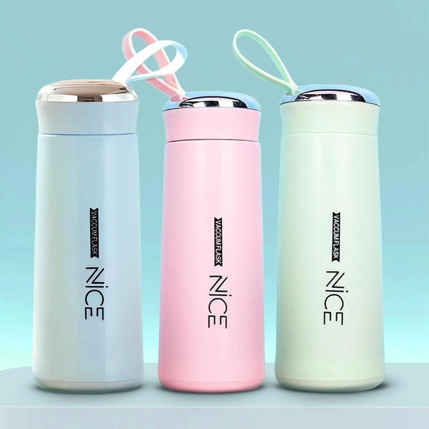 400ML Nice Portable Hot & Cold Water Bottle with Carry Strap