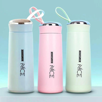 400ML Nice Portable Hot & Cold Water Bottle with Carry Strap